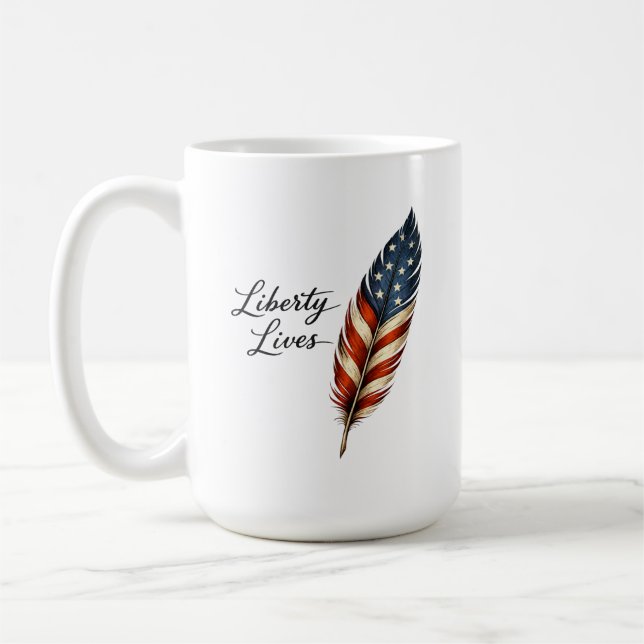 Mug Liberty Lives Feather (Gauche)