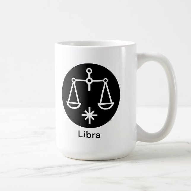 Mug - Libra (black circle) (Right)
