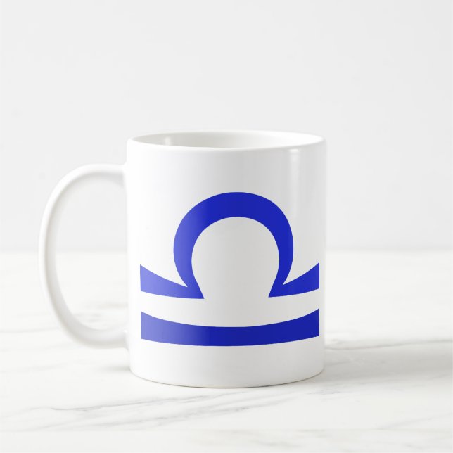 Mug Libra en bleu (Gauche)