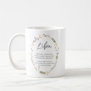 Mug Libra Star Sign Octobre Cadeau d'anniversaire