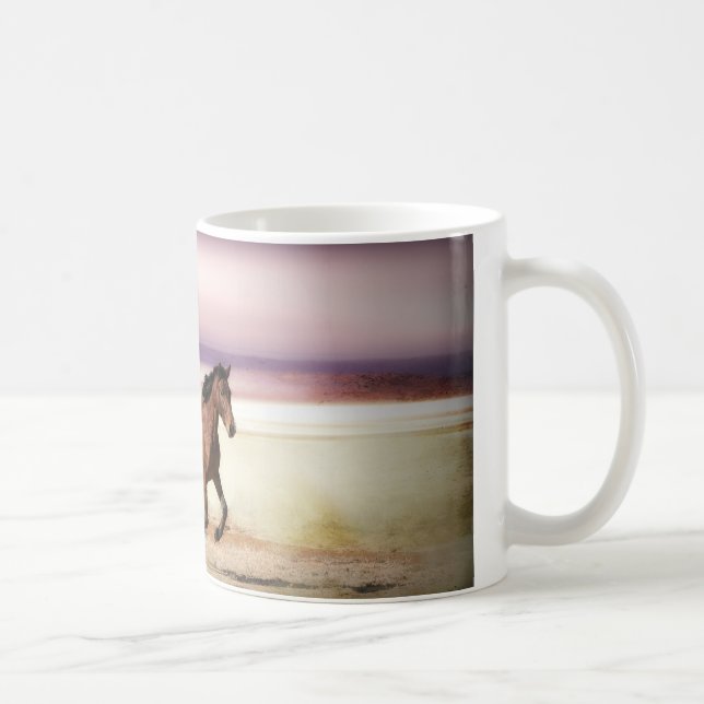MUG LIBRE D'ÊTRE SAUVAGE COULER LES CHEVAUX (Droite)
