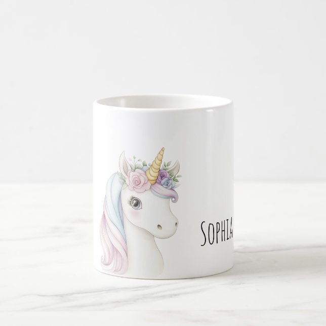 Mug Licorne à ruban rose (Centre)