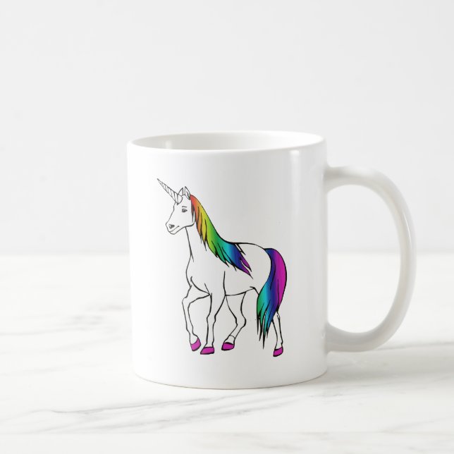 MUG LICORNE ARC-EN-CIEL (Droite)