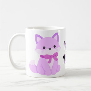 Mug Licorne Assise Kawaii Lavande Arc Violet Migno