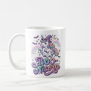 Mug Licorne Boo-licorne Vecteur Premium Conception Vec
