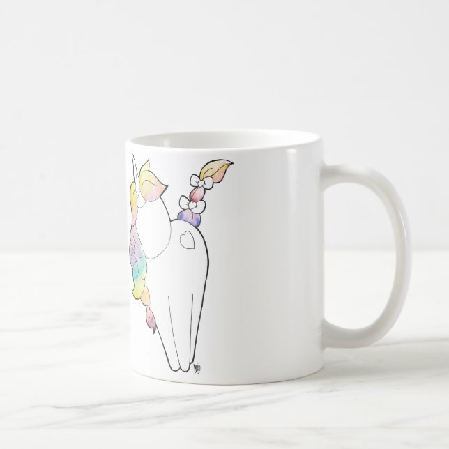 Mug Licorne d'arc-en-ciel (Droite)