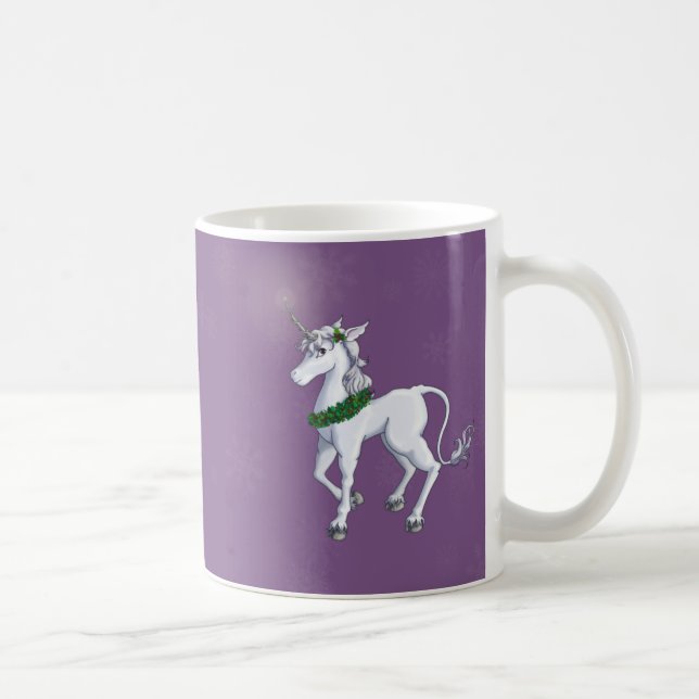 Mug Licorne de Noël (Droite)
