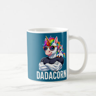 Mug Licorne musculaire Dadacorn Papa Drôle Fête des Pè
