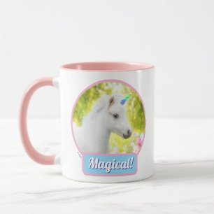 Mug Licorne Poney Blanc