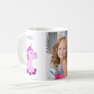 Mug Licorne Rose Mignonne Photo Enfants