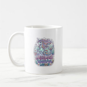 Mug Licorne Sirène Licorne Lagune Conception Graphique