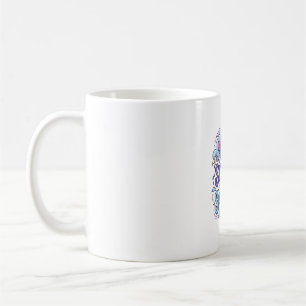 Mug Licorne Tempétueux mais Étincelant Rétro Style Cad