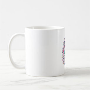 Mug Licorne trop mignonne pour effrayer l'art coloré d