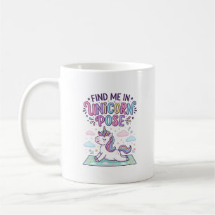 Mug Licorne Trouvez-moi en Licorne Pose Impression Prê