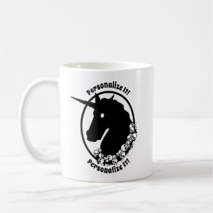Mug Licorne Zombie de VOTRE TEXTE