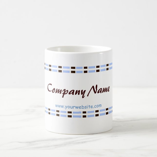 Mug Lien bleu et chocolat Conception du bureau (Centre)