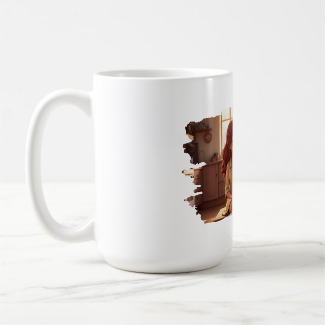 Mug Lien de Sœur – Illustration d'Art de Sœurs Magnifi (Gauche)