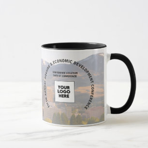 Mug Lieu de la conférence F+Business avec logo personn