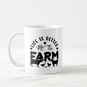 Mug Life is Better At the Farm (chicken, cow, goat) 