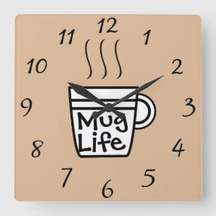 Mug Life Wall Clock