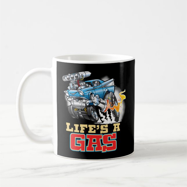 Mug Life'S A Gas 1957 Hot Rod Gasser Drag Racing Car (Gauche)
