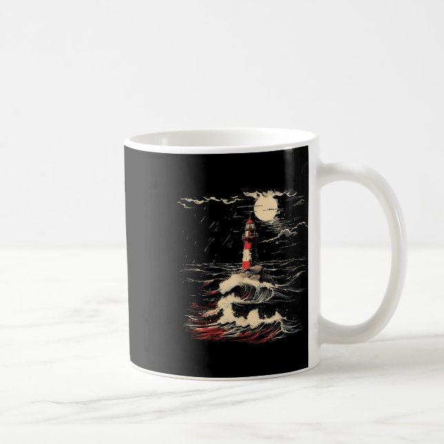 Mug Lighthouse Sailing Sea Beach Boating Seaside House (Droite)