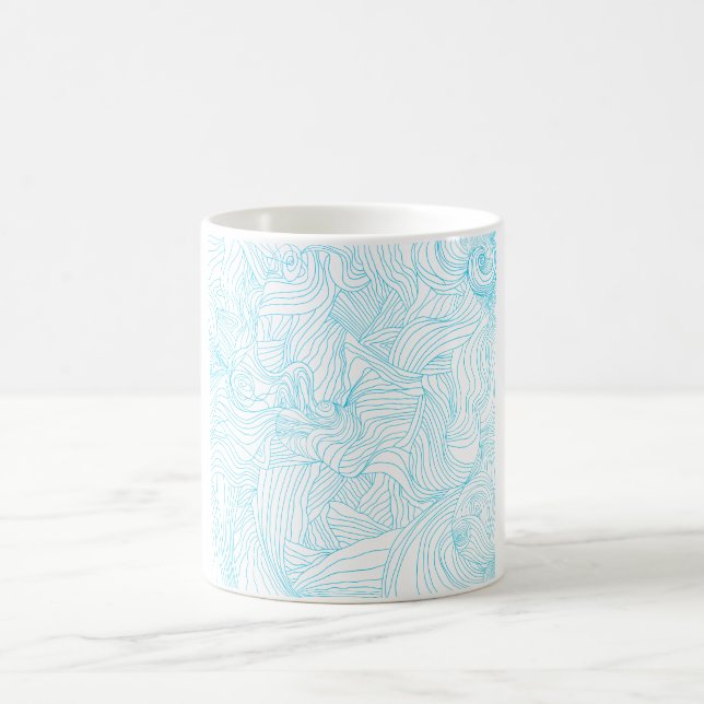 Mug Ligne bleue Abstraite (Centre)