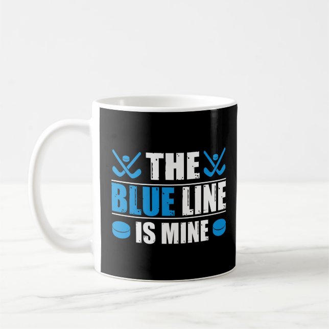 Mug Ligne bleue de hockey (Gauche)