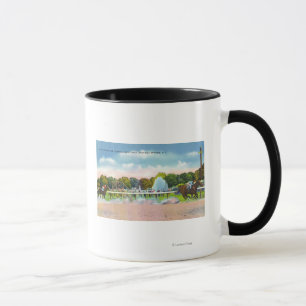 Mug Ligne d'arrivée de voie de course de Saratoga vue