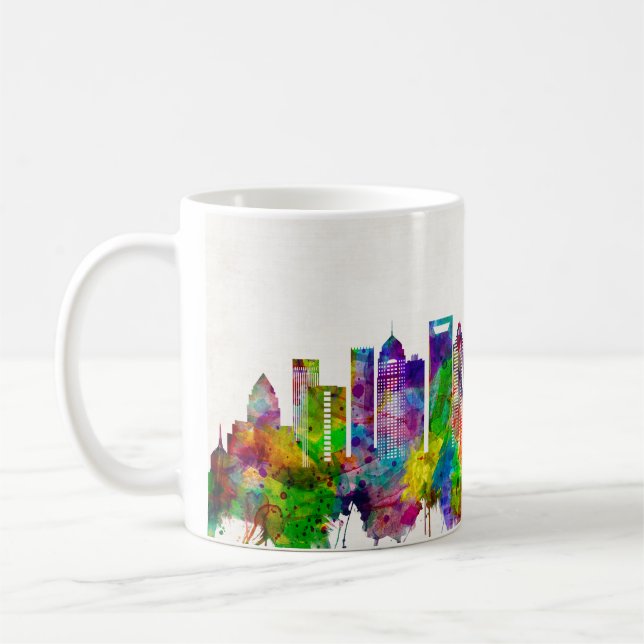 Mug Ligne de Charlotte Caroline du Nord (Gauche)