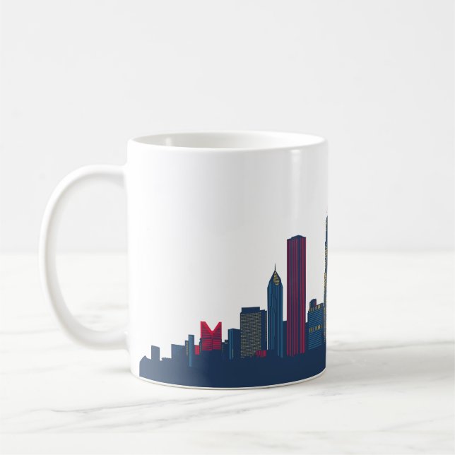 Mug Ligne Skyline couleur Chicago (Gauche)
