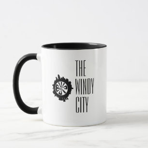 Mug Ligne Skyline de Chicago City personnalisée en sil