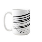 Lignes Abstraites minimalistes modernes en noir et