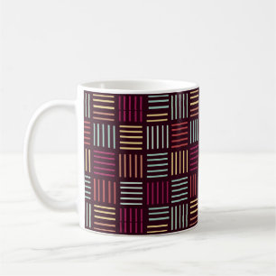 Mug Lignes colorées carrées