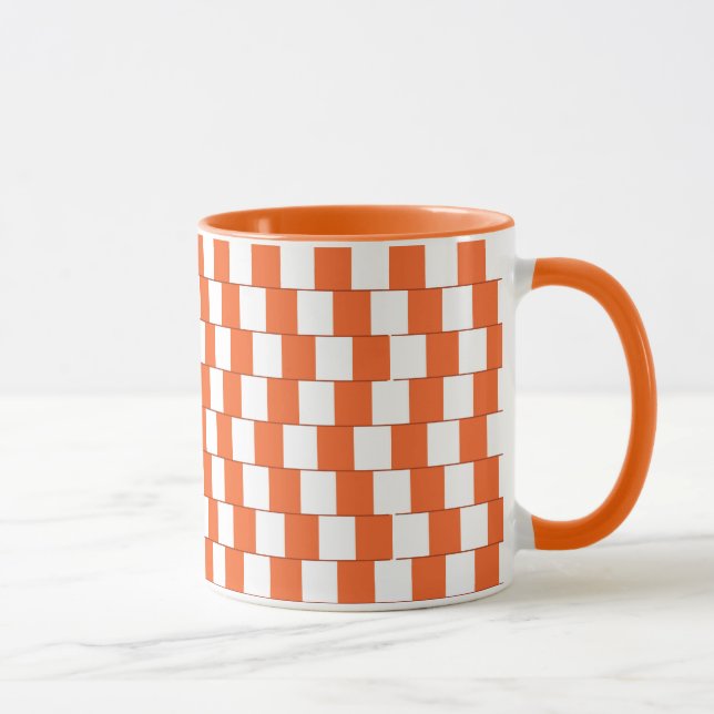 Mug Lignes confusionnelles orange (Droite)