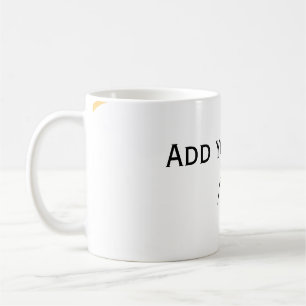 Mug lignes de texte de message de nom de bordure espag