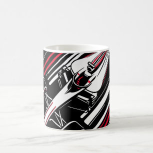 Mug Lignes de vitesse de voiture de course de formule