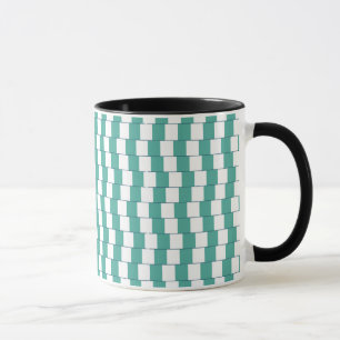 Mug Lignes déroutantes turquoise