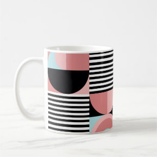 Mug Lignes géométriques, Formes Colorées Mosaïque.