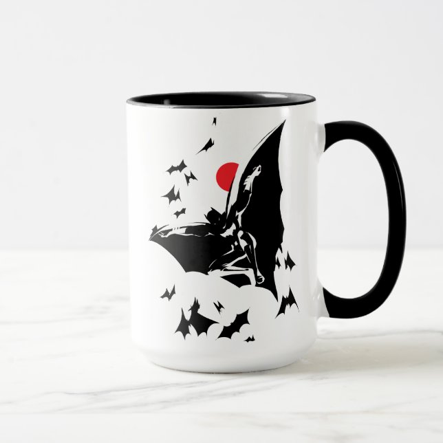 Mug Ligue de Justice | Batman dans le nuage de chauves (Droite)