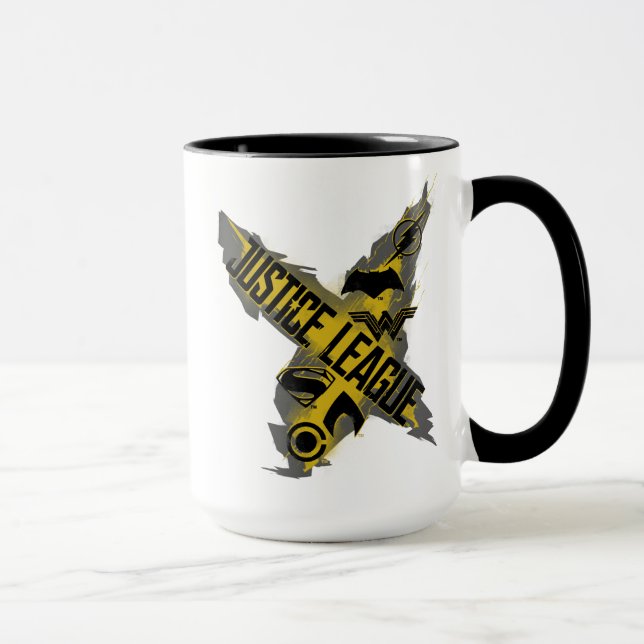 Mug Ligue de Justice | Symboles de la Ligue et de l'éq (Droite)