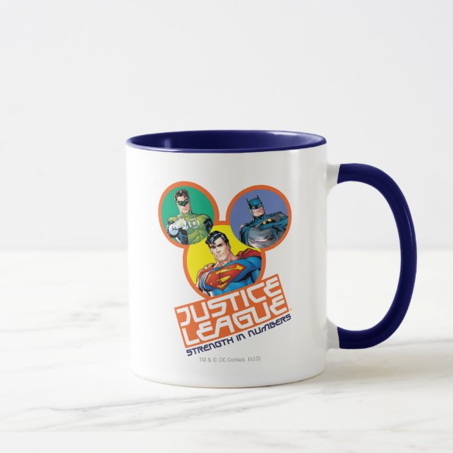 Mug Ligue de la Justice "Force en chiffres" (Droite)