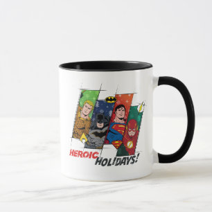 Mug Ligue de la Justice "Vacances héroïques !"