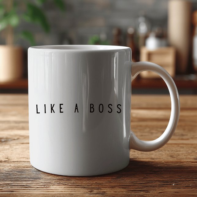 Mug Like a Boss funny (Créateur téléchargé)