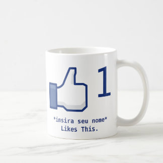 Mug “Likes This” Facebook (Personalizável)