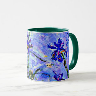 Mug Lilac Irises par Claude Monet