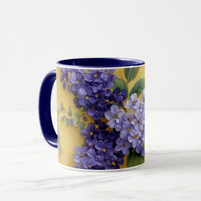 Mug lilas violet  (Devant gauche)