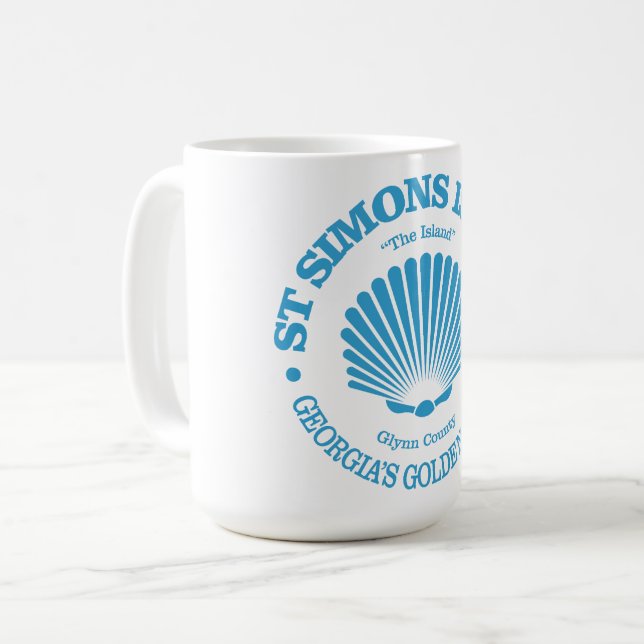 Mug L'île St Simons (coquillage) (Devant gauche)