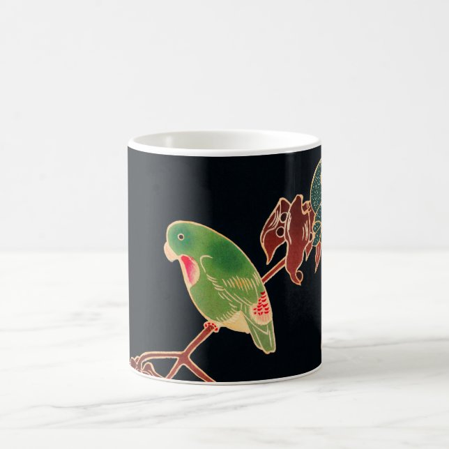 Mug L'illustration japonaise du Paroquet Colorful Bird (Centre)