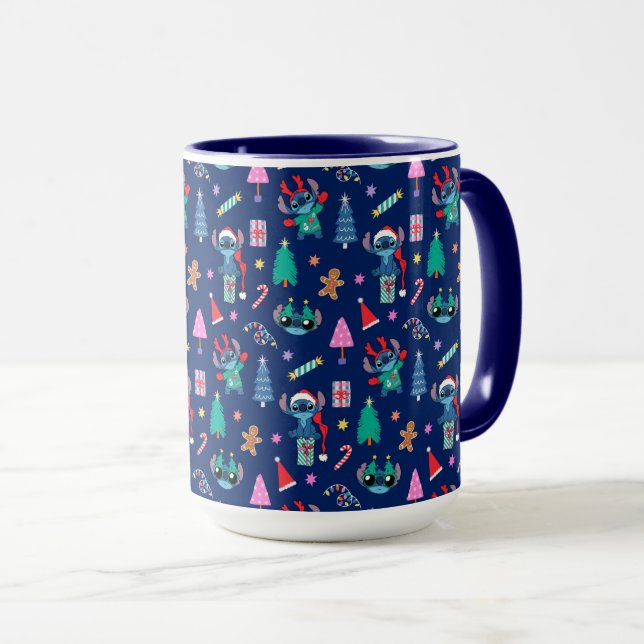 Mug Lilo et Stitch | Motif de vacances Stitch (Devant droit)